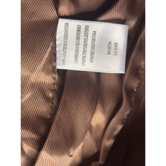 Vintage 90’s Y2K Suede Jacket XS Brown Boho Western Belted - Picture 7 of 8